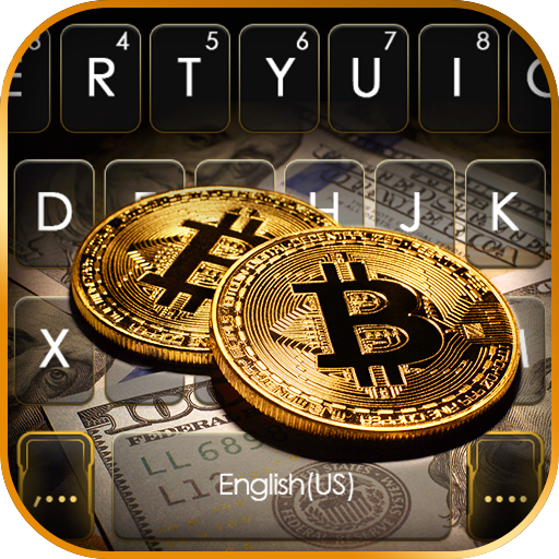 Bitcoin Dollar Keyboard Backgr