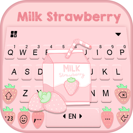 Pink Strawberry 主題鍵盤