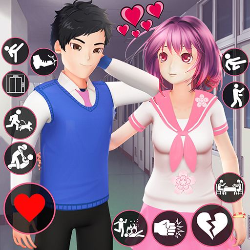 Baixe School Love Life: Anime Games no PC