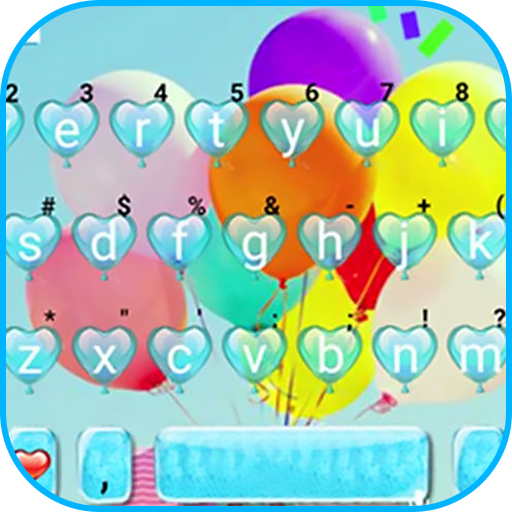 Rainbow Balloon Keyboard Theme