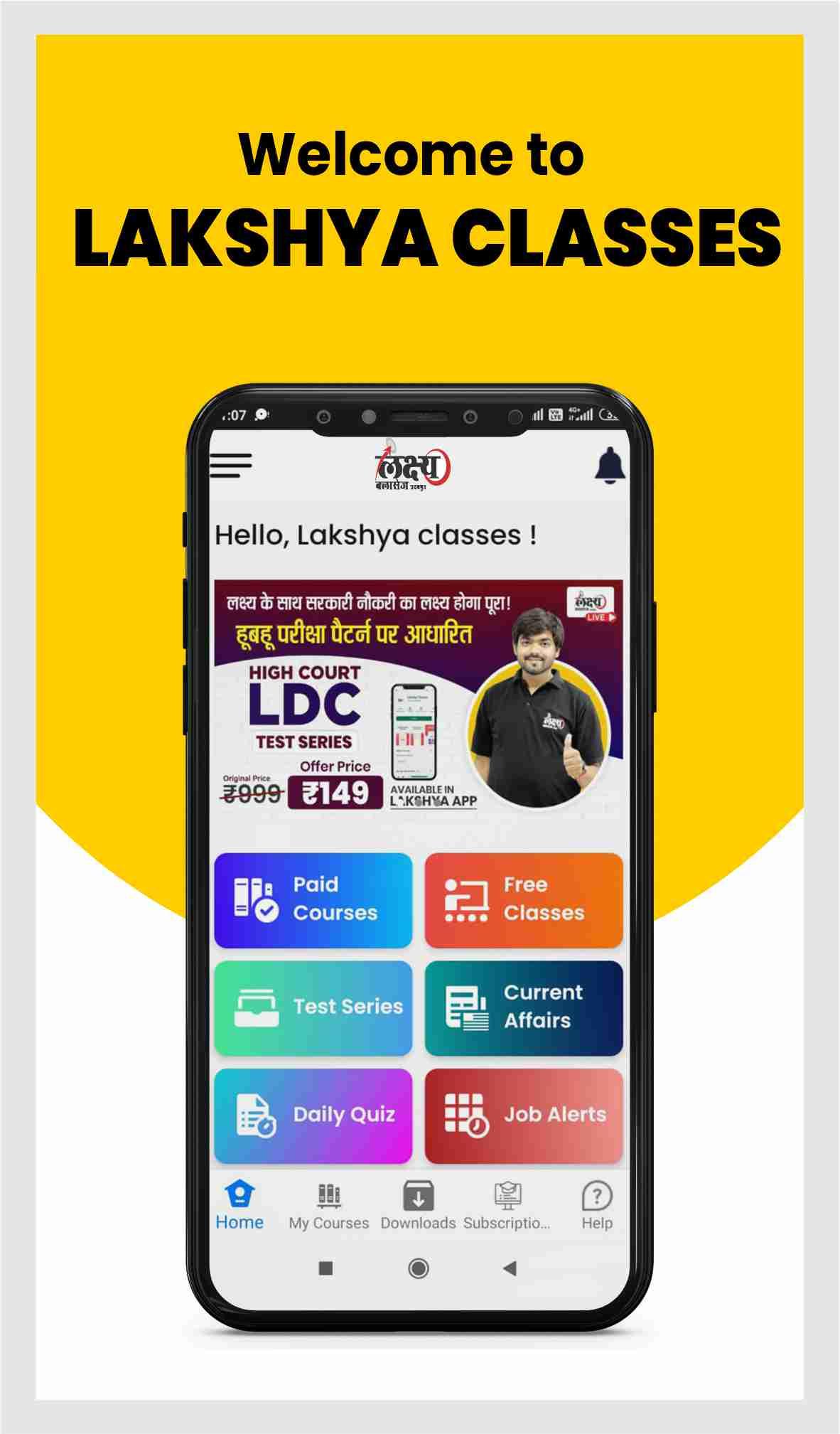 Download Lakshya Classes Udaipur android on PC