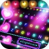 Latar Belakang Keyboard Neon L