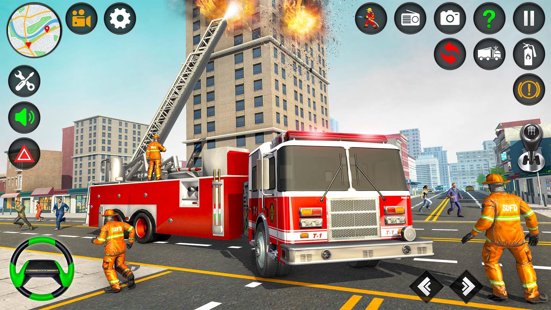 Скачать Firefighter Fire Truck Game 3D на ПК | Официальный представитель  GameLoop