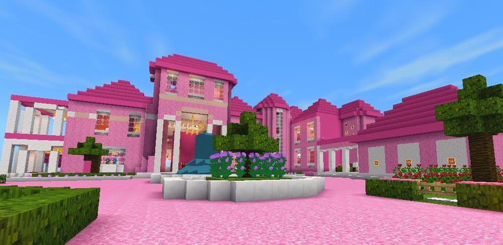Baixe Casa rosa para minecraft no PC