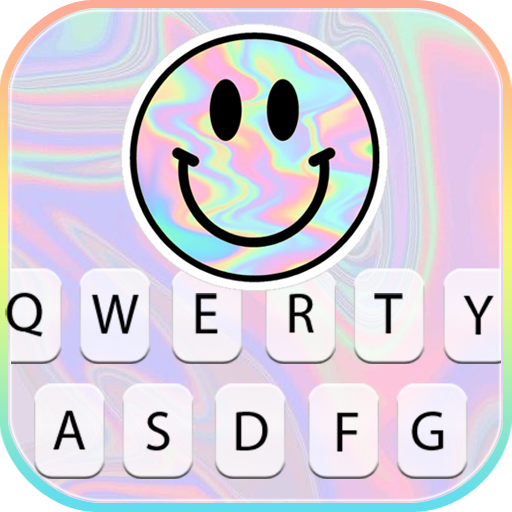 Laser Smiley Face keyboard