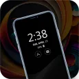 Time Clock on Screen-Always On