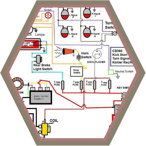 Motorcycle electrial wiring diagram