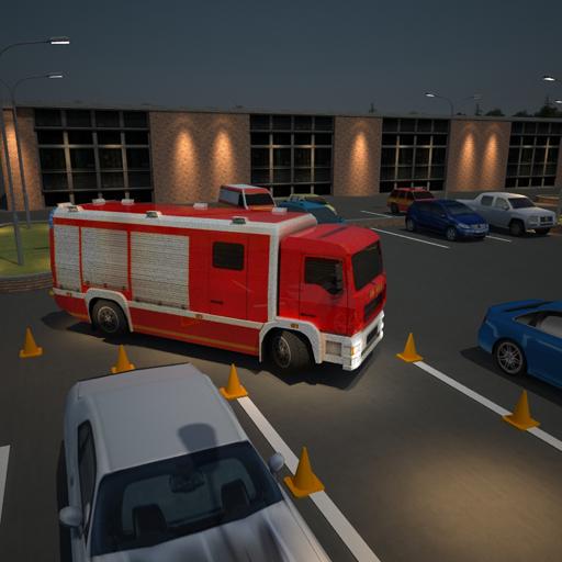 Xe tải đậu xe 3D: Xe tải cháy