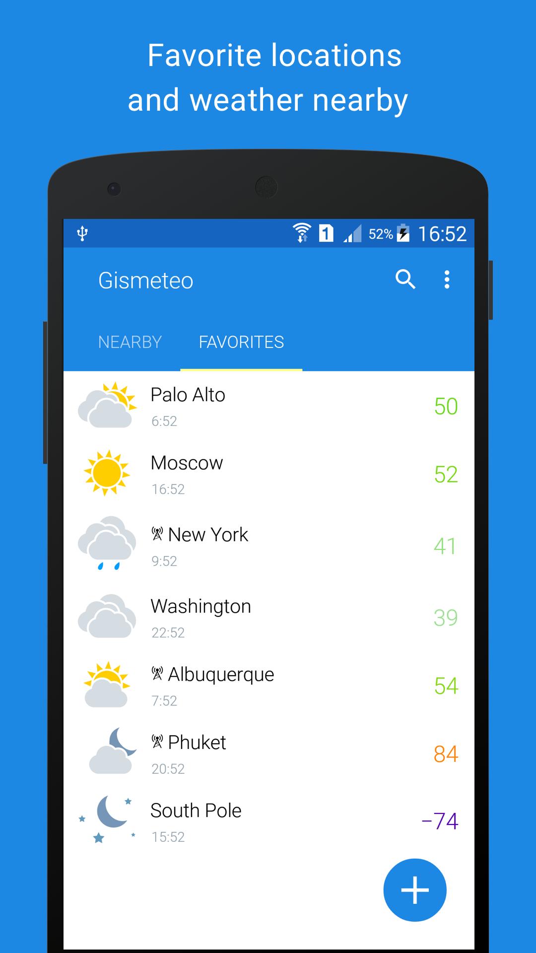 Скачать Gismeteo на ПК | Официальный представитель GameLoop