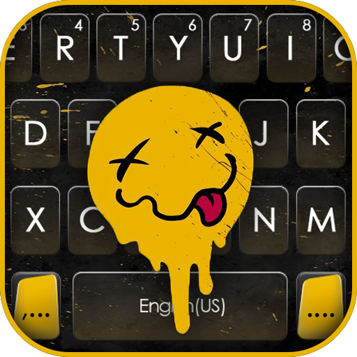 Fundo do Teclado Happy Face Melt