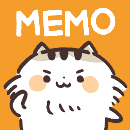 可愛いメモ帳アプリ 猫キャラクター達