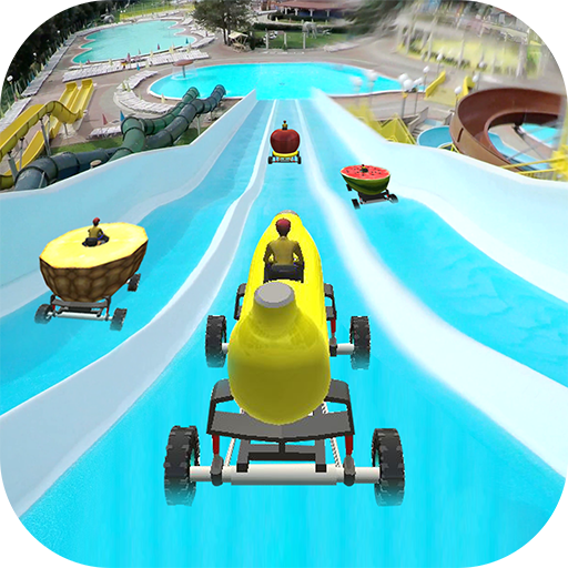 Water Slide Banana Car Stunt Race