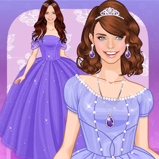 Purple princess dress up game