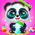 Sweet little baby panda care