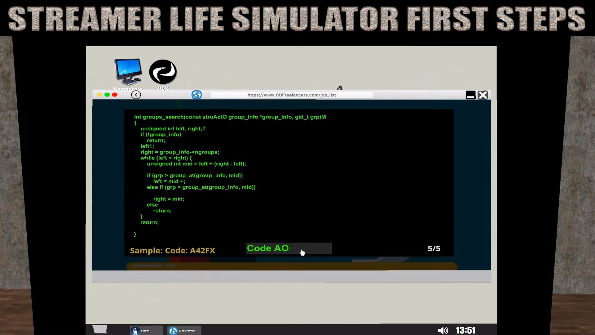 Download Steps Streamer Life Simulator android on PC