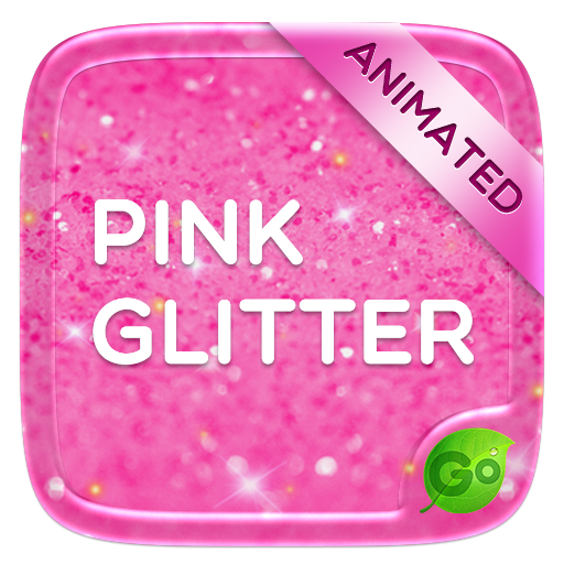 Pink Gold Glitter GO Keyboard Animated Theme