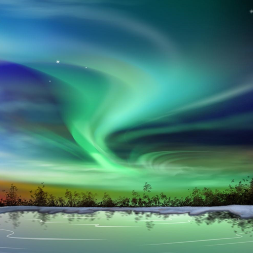 Beautiful Aurora Borealis Wall