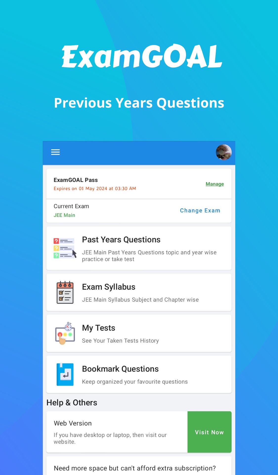 Download ExamGOAL: Exam Preparation App android on PC