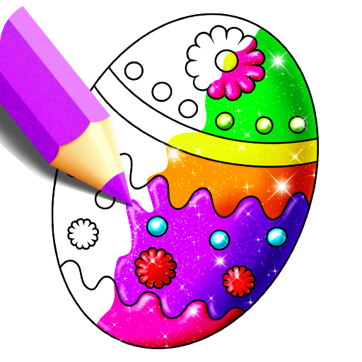 Easter Eggs Coloring Book