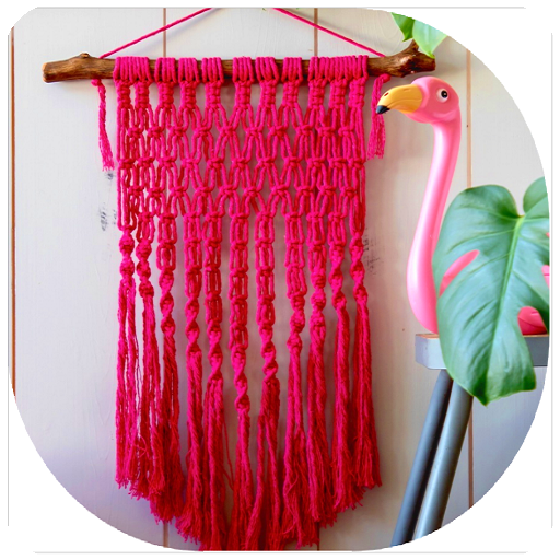 Learn to knit macrame step by step