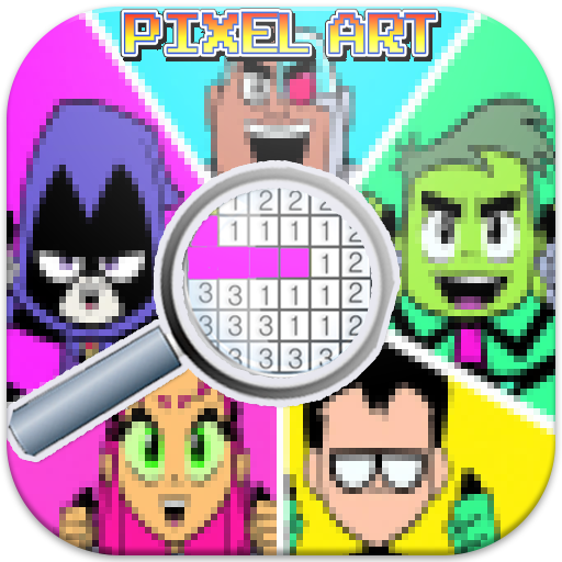 Color By Number Teen Titans Go Pixel Art Games