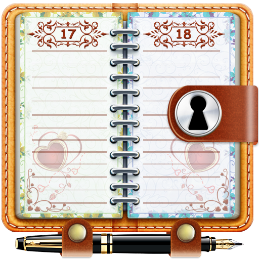 Diary with PIN Password Lock