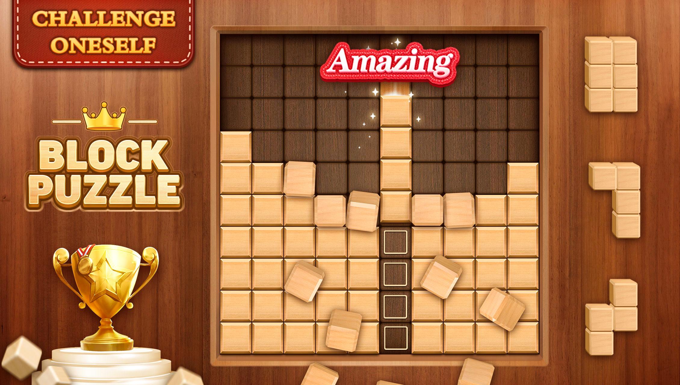 Wood Block Puzzle - Play Wooden Block Puzzle Online Game on PC