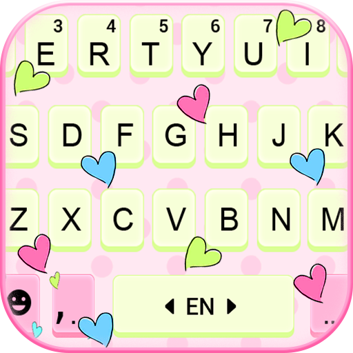 Doodle Heart Chat Keyboard Bac