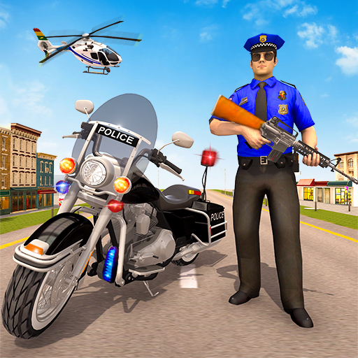 Полицейская погоня на мотоцикл