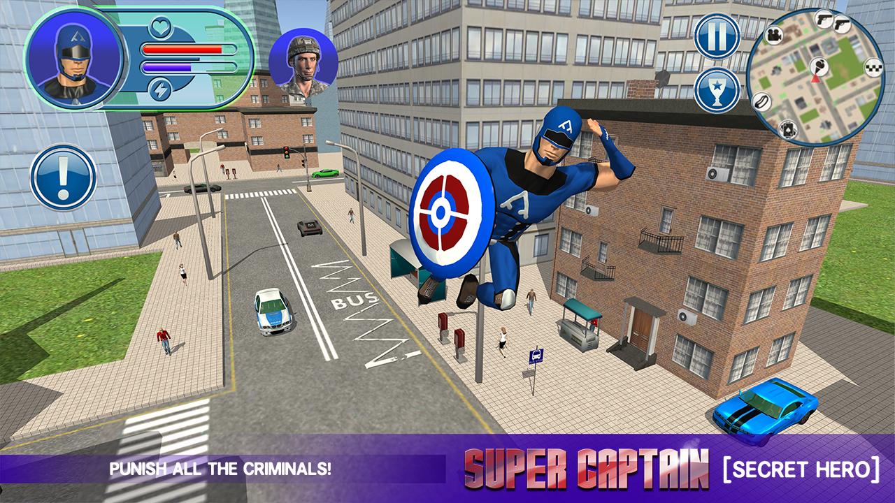 Download Super Captain Secret Hero android on PC