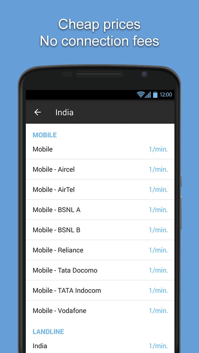 Download iEvaphone Cheap international calls to mobile android on PC