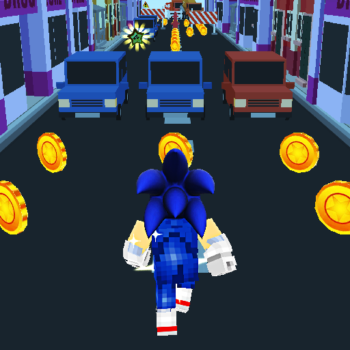 Blue HedgeHog Run: Rush hero