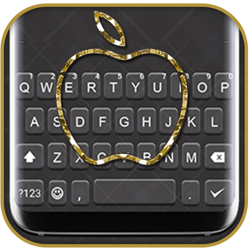 Golden Black Keyboard Theme