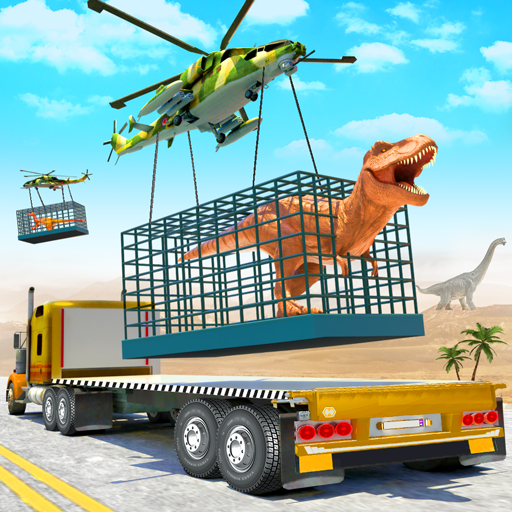 Dinozor hayvan taşıyıcı kamyon