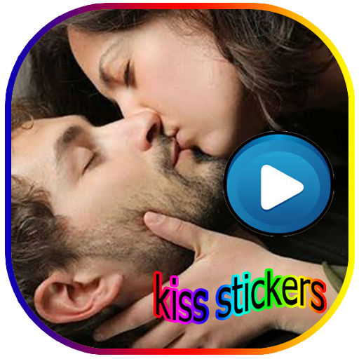 Animated kiss stickers