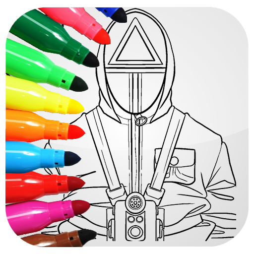 Squid Game Fans Coloring Book