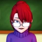 Anime School Girl Evil Teacher