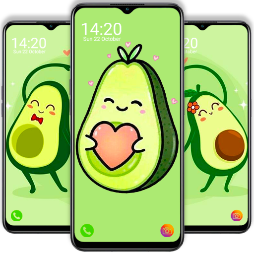 Cute Avocado Wallpaper