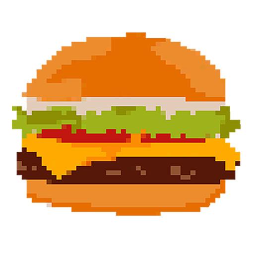 Color by Number Pixel Art Food