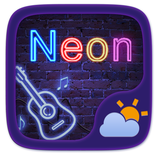 Neon GO Weather Widget Theme