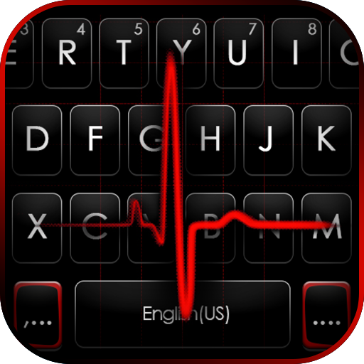 Hình nền bàn phím Red Heartbea