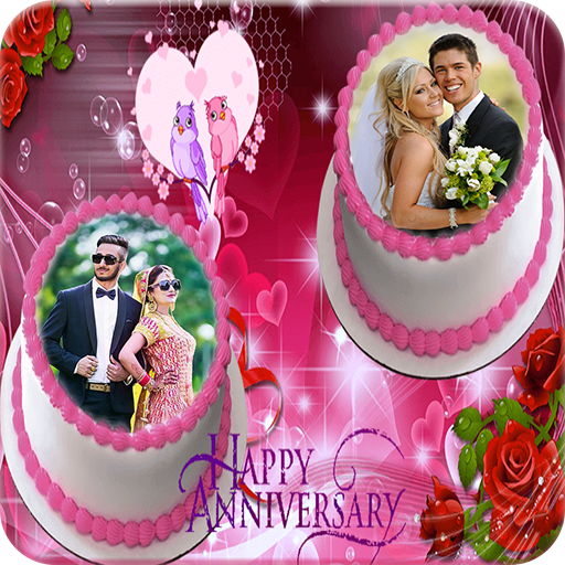 Anniversary Cake Photo Frame