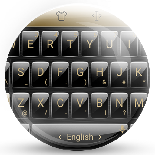 Keyboard Theme Gloss Gold