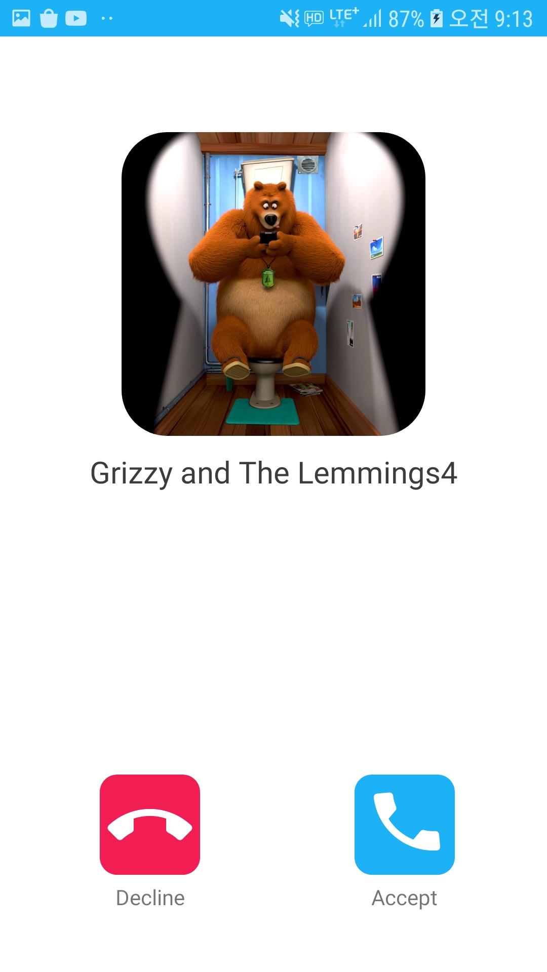 Grizzy Lemmings Fake Call for Android - Download