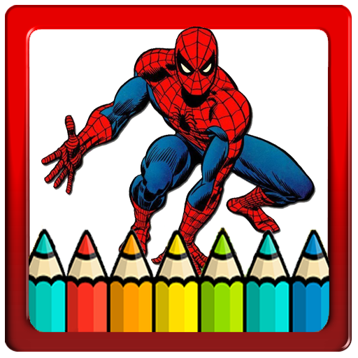 The amazing coloring book for Spider Man