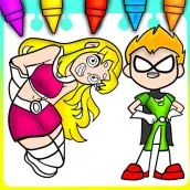 Teen Titans Coloring Heroes