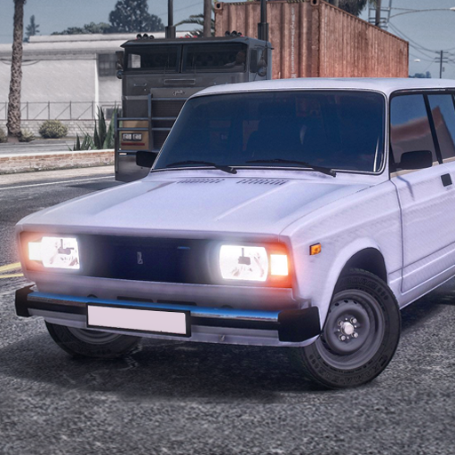 Soviet Lada 2104 Drift Racing