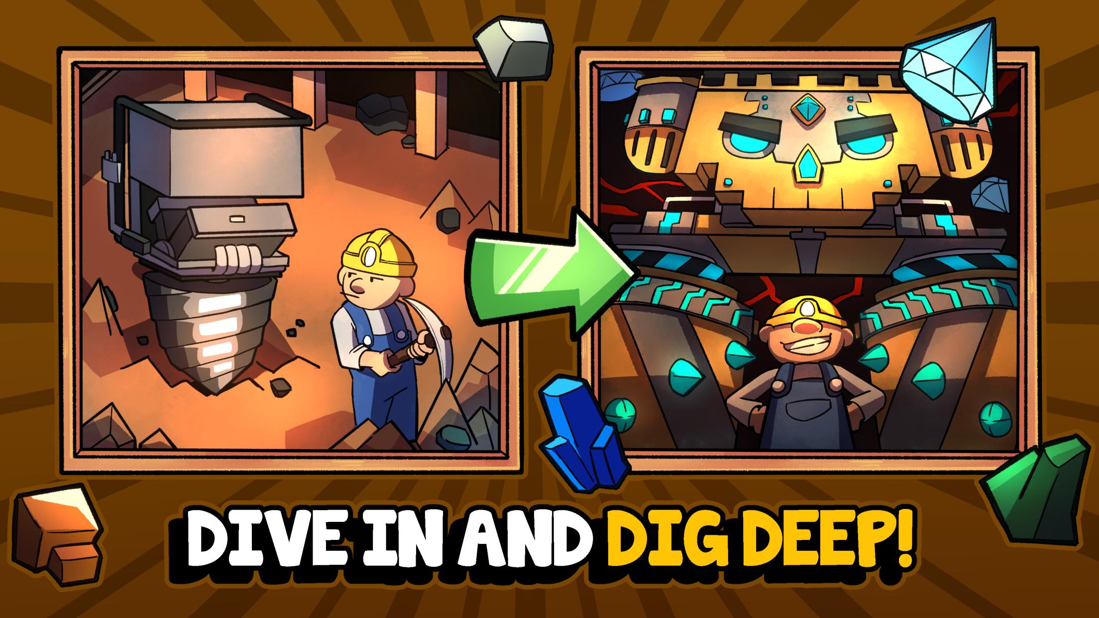 Miner Clicker: Idle Gold Mine Tycoon. Mining Game Game for Android