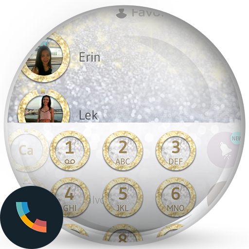 Theme Dialer GlitterGoldSilver