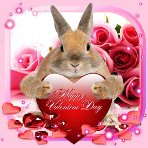 Download Valentine Bunny Live Wallpaper android on PC